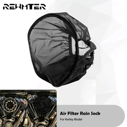 Motorcycle Waterproof Air Filter Rain Sock Dustproof Protective Cover For Harley Dyna Sportster Touring Softail Air Cleaner Kits