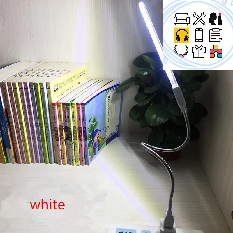 

Светодиодный ночник USB 5В 12Вт, 24 светодиода, настольная лампа для чтения, светильник для книг