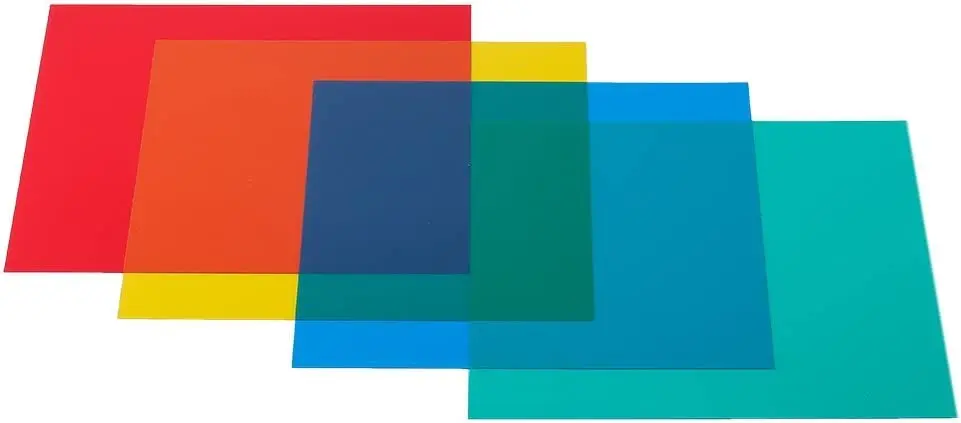 Neewer 12 "x 12"/30x30 سنتيمتر مجموعة المواد الهلامية تصحيح اللون 4-Color جل تصفية فيلم هلام ورقة ل الفيديو ضوء استوديو فلاش ستروب
