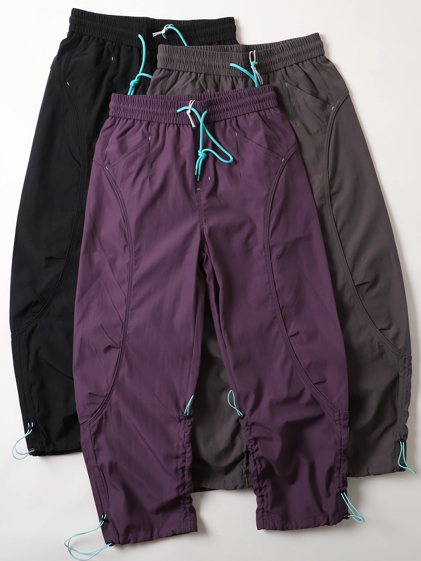 

Мужские повседневные брюки для активного отдыха, свободного кроя, с эластичным поясом, водонепроницаемые, быстросохнущие, функциональные, из полиэфирного волокна