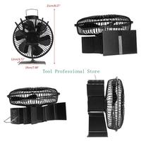 57QF Heat Powered Silent Stove Fan Fireplace Stove Fan 6-Blade Heat Distribution Quiet Small for Ideal Gift for Your Home
