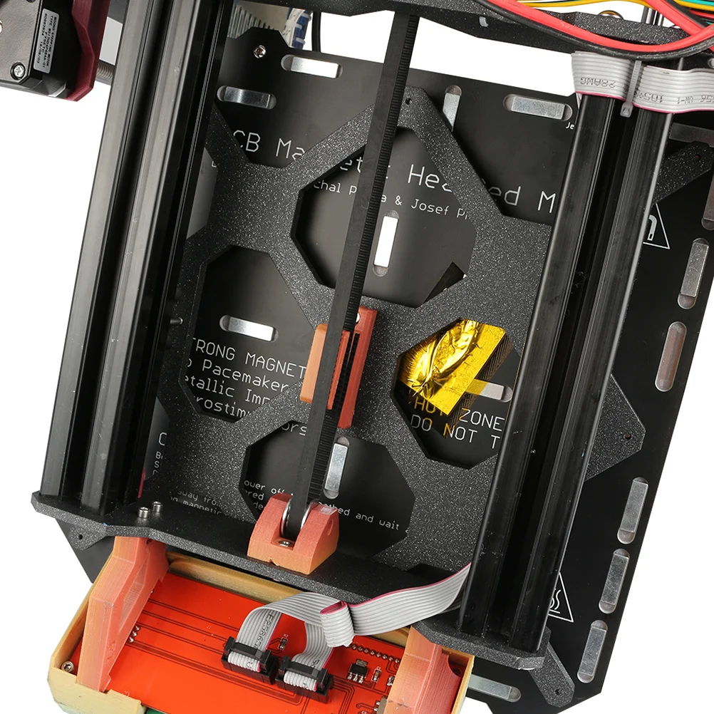 

1 комплект, опорная пластина с горячей кроватью для 3D-принтера, черная, совместимая с Prusa I3 Y-Hot Bed, опорная пластина Lm8uu, комплект зажимов для 3D-принтера