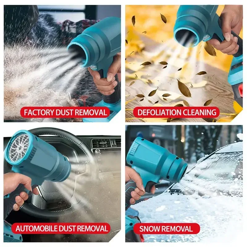 Upgraded 18V Brushless Dust Blower with Compressed Air Collector and Large Capacity Motor for Handheld Power Tools(No battery)