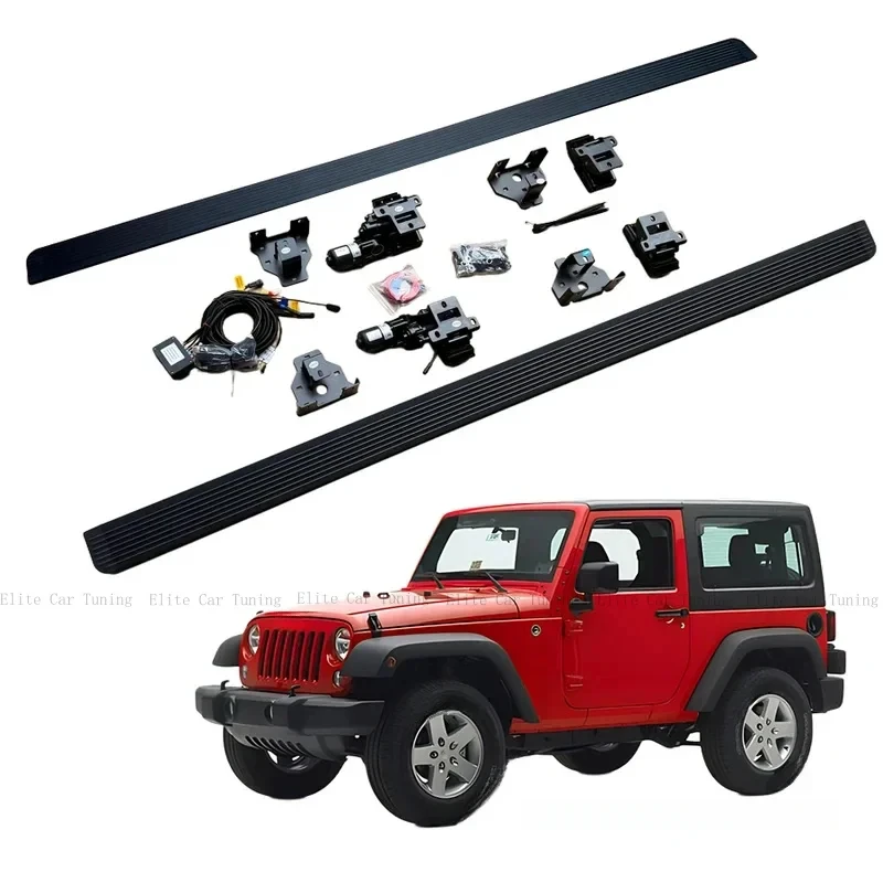AutoParts Realm Store - Hot Selling KingEasy Install Aluminum Side Steps - JK -Door