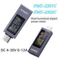 KWS-2301C KWS-2302C Multifunctional Digital Display DC Voltage Current Meter Power Meter Phone Charging Tester Type-C