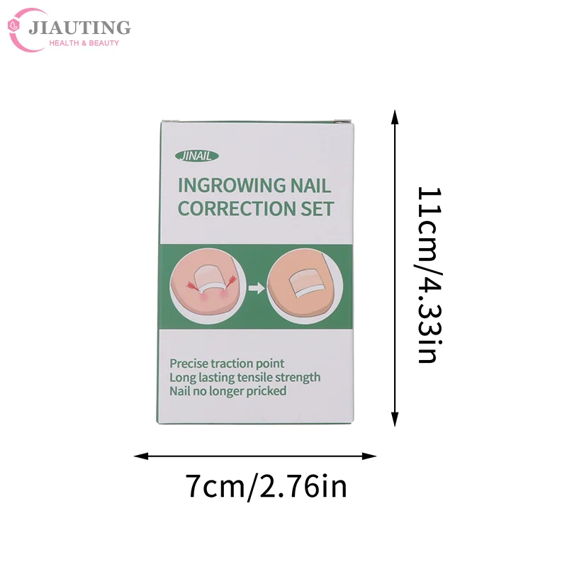 1/2Set Strumenti per la correzione dell'unghia del piede incarnita in acciaio inossidabile Pedicure Recupera incorporare il trattamento dell'unghia del piede Strumento di correzione professionale per la cura del piede