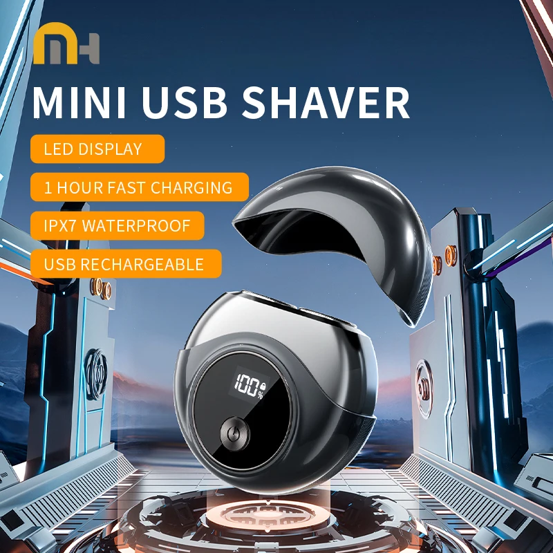 

Mini Electric Shaver USB Rechargeable Waterproof Men Portable Travel Shaver Beard Body Hair Trimmer Gift Portable Razor