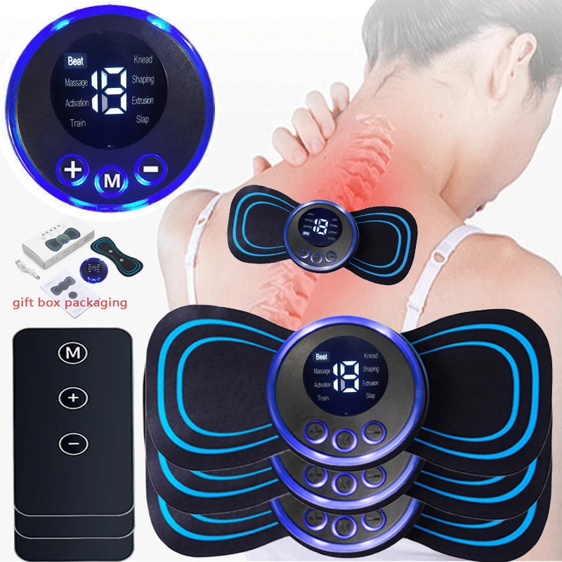 Portable Neck Massager for Pain Relief Electric Body Massage EMS Cervical Spine Massager health Care Tools masajeadora muscular