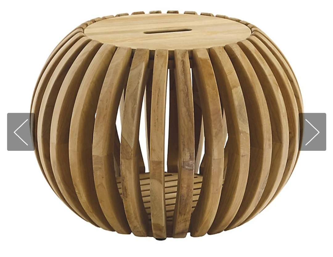 

Round Wooden Cat House Decor Table