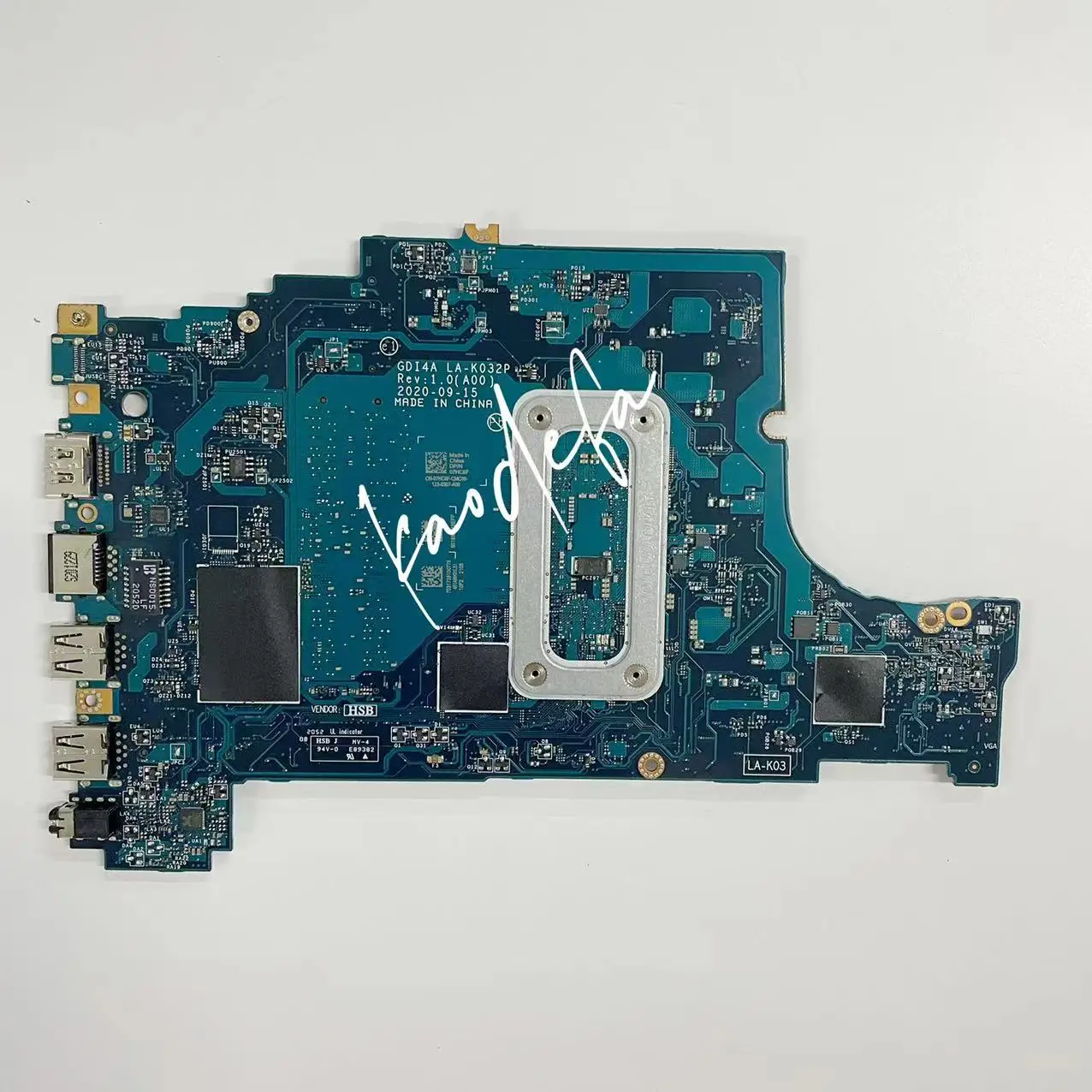 Imagem -02 - Placa-mãe La-k032p 0x9tx0 X9tx0 para Dell Vostro 3400 Núcleo Intel Cn0x9tx0 Srk08 Ddr4 I31115g4 7hc6f