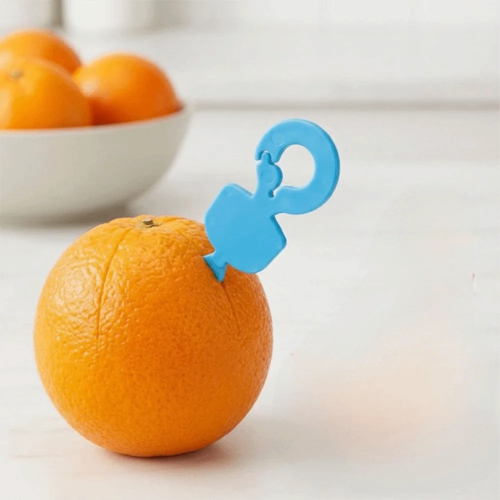 4pcs Handheld Design Bottle Opener Tool Keyring Attached Multifunction Tool Citrus Peeler Tool Mini Keychain Package Opener Home