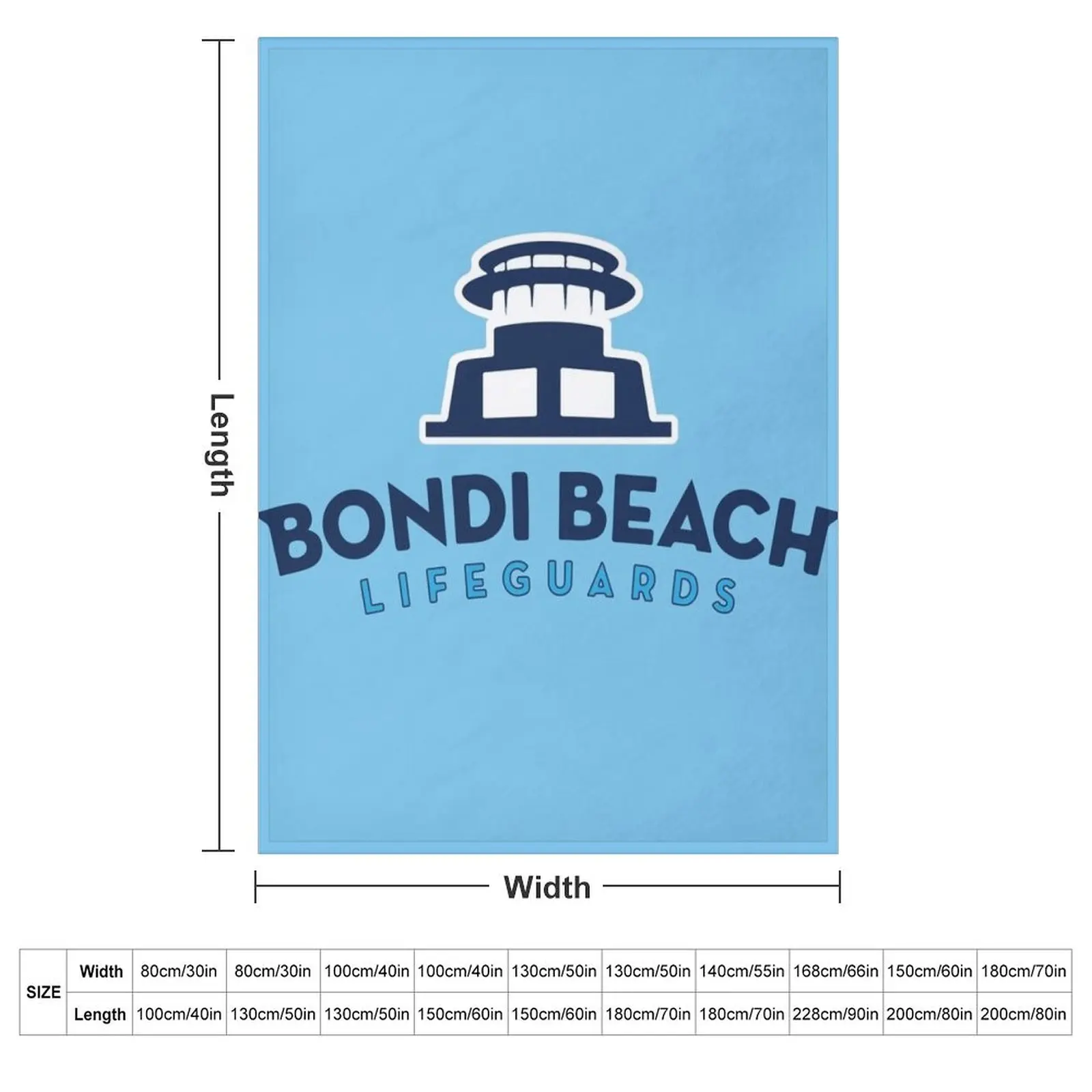 Bondi Rescue Blue Throw Blanket christmas gifts Vintage warm winter Thins Summer Beddings Giant Sofa Blankets