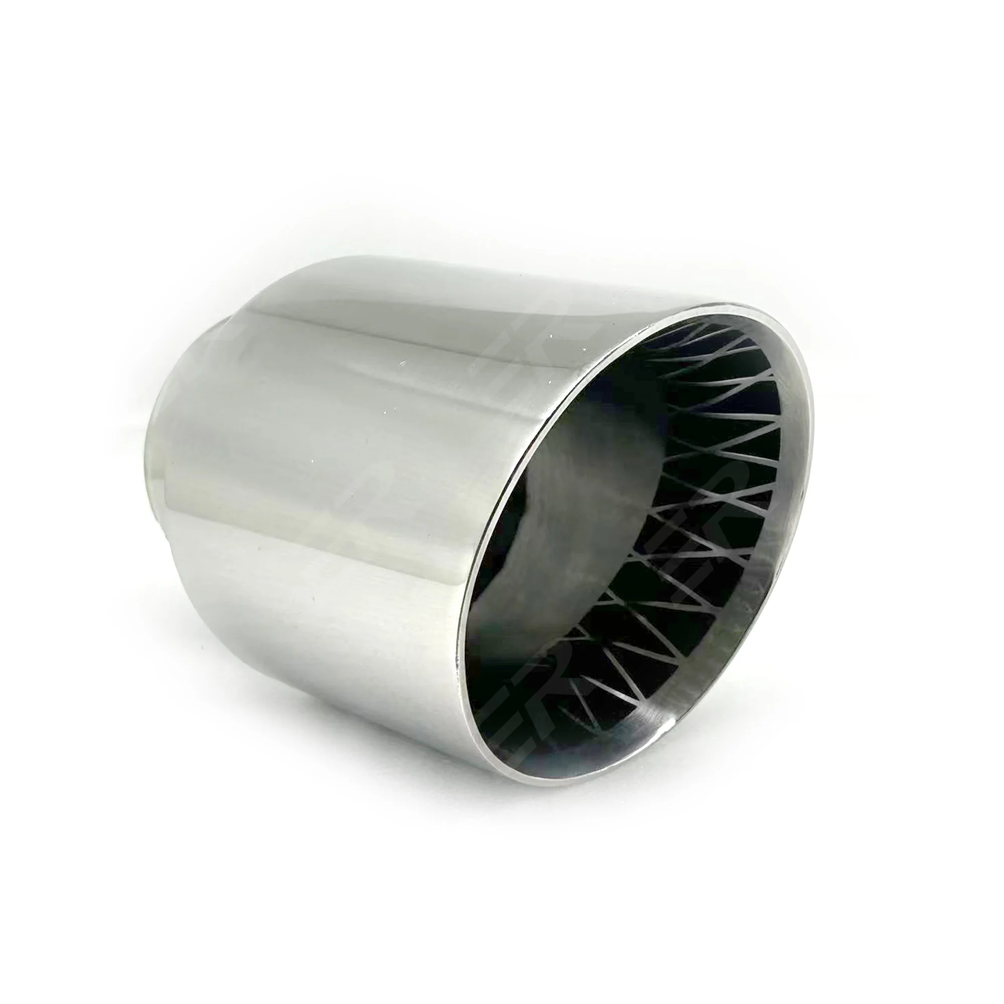 ER 1 قطعة 101 مللي متر خارج الفضة 304 الفولاذ المقاوم للصدأ العادم نصائح لتعديل العالمي اكسسوارات السيارات ترقية الخمار الأنابيب الذيل الفوهات #5