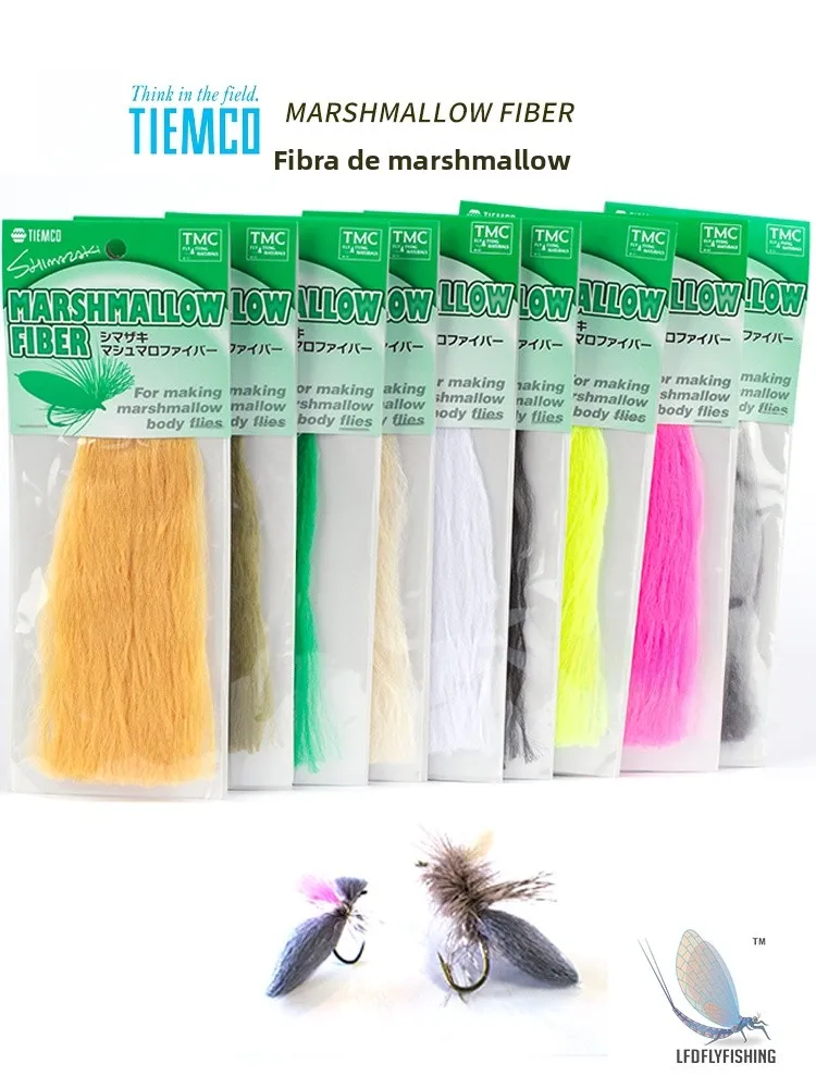 Material de Fibra de Algodão Multiuso para Atado de Moscas, Equipamentos de Acampamento e Viagem, Iscas de Pesca - Marca TIEM...
