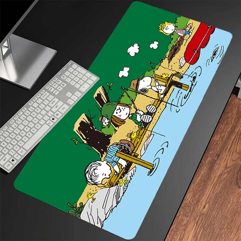 Alfombrilla de ratón Snoopy Gamer, alfombrilla de escritorio para PC, ordenador, alfombrilla de ratón Sexy de Anime, alfombrilla para teclado, portátil de oficina, accesorios antideslizantes para juegos, alfombrilla