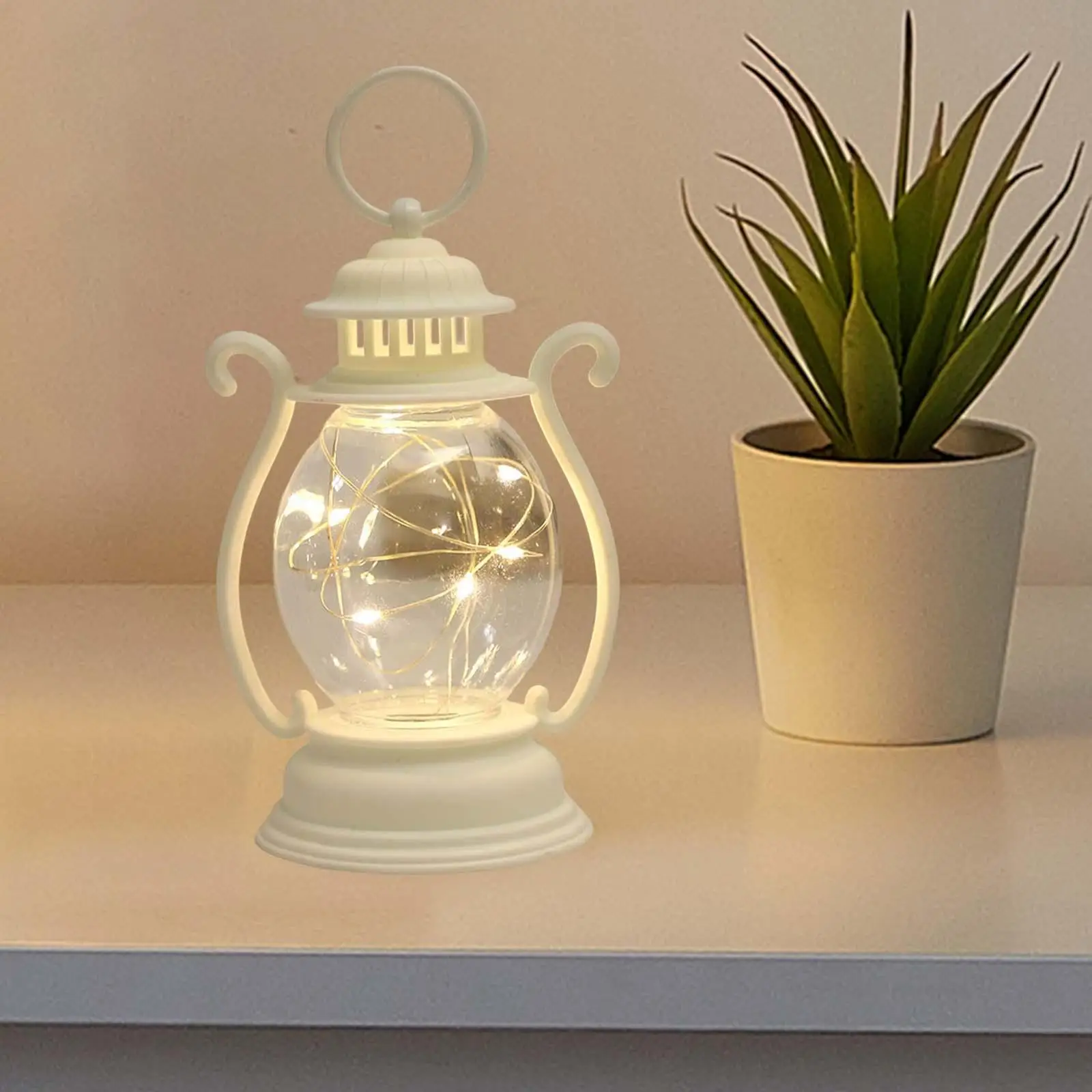 

Electronic LED Oil Lantern Flickering Vintage Bedside Desk Lamps Nightlight Desk