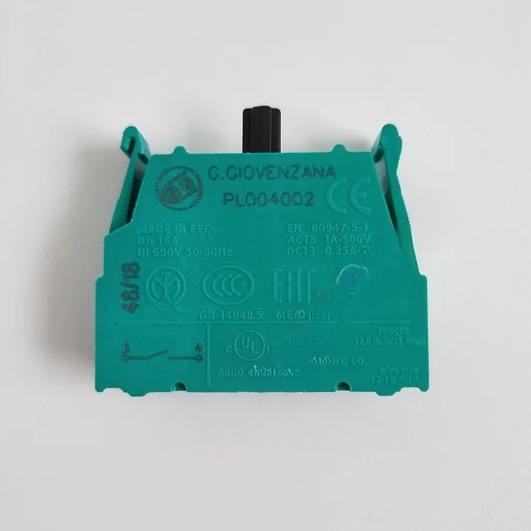 

Italian GG flashlight door button box single and dual speed contacts normally open PL004002 closed PL004001
