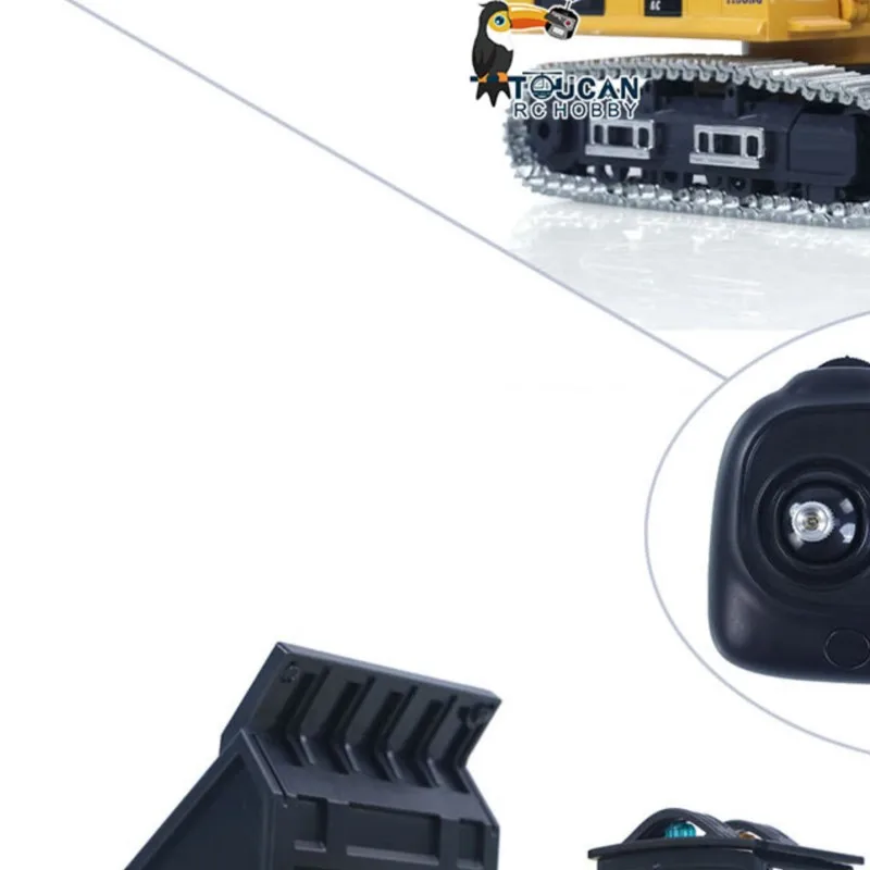 1:50 Remote Control Excavator PC520 Electric RC Digger Loader LR636 Model Crawler Dump Truck T14R RTR Lights Sounds Toy Model