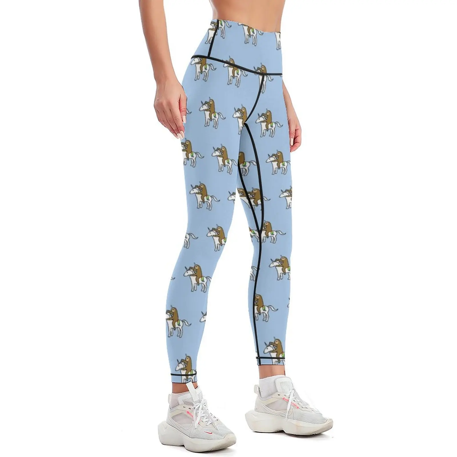 Slothicorn Rijden Eenhoorn Leggings Sportbroek Voor Sportbroek Vrouw Womens Leggings