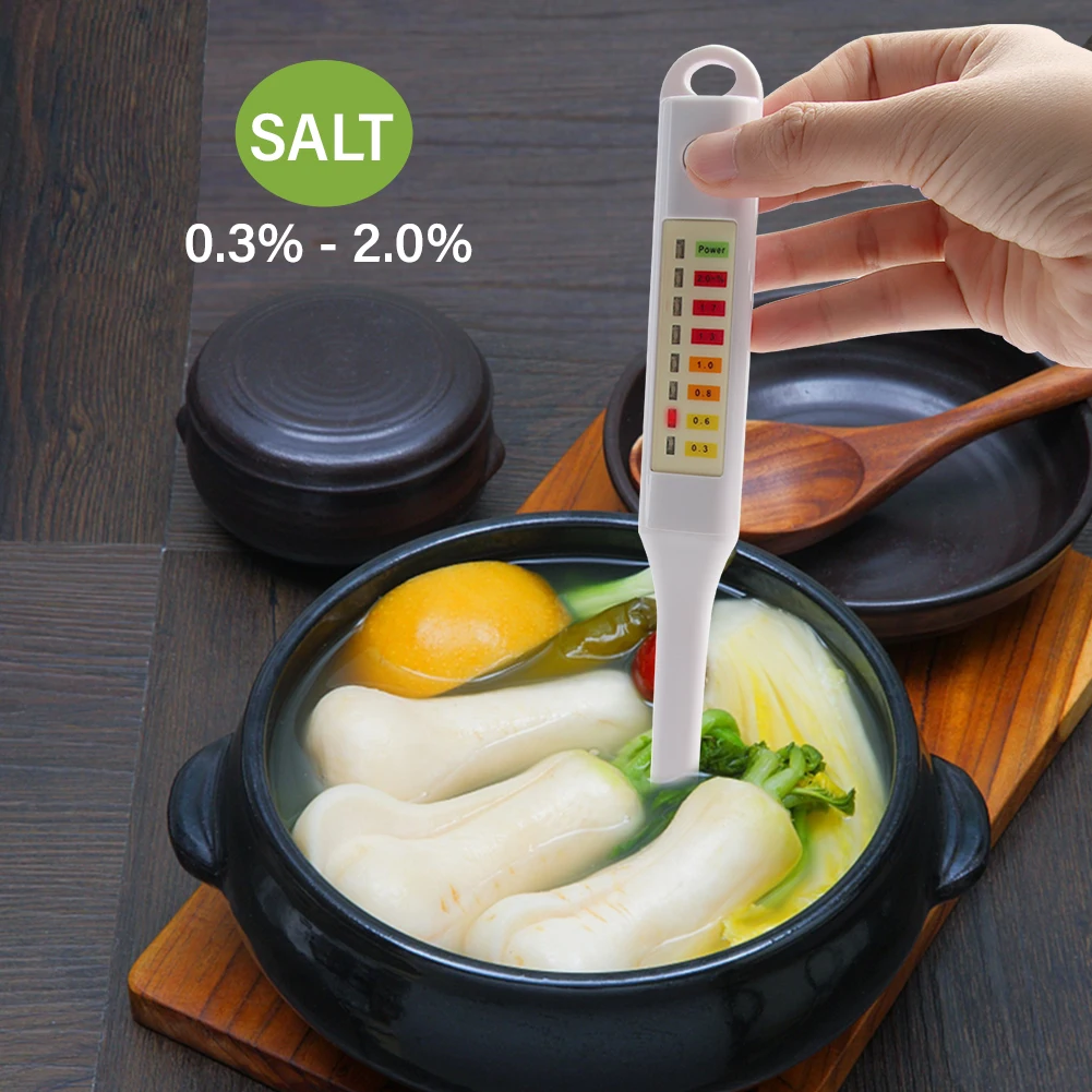 Imagem -02 - Digital Led Temp Salinidade Medidor de Salinidade Salinometer Comida Salinômetro Concentração Sal Tester Hidrômetro Handheld Analisador para Cozinha Salmoura Sopa