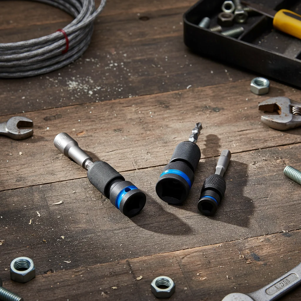 

Versatile Electric Wrench Adapter Set High-Torque Socket Attachments Replacement Parts For Electric Tools