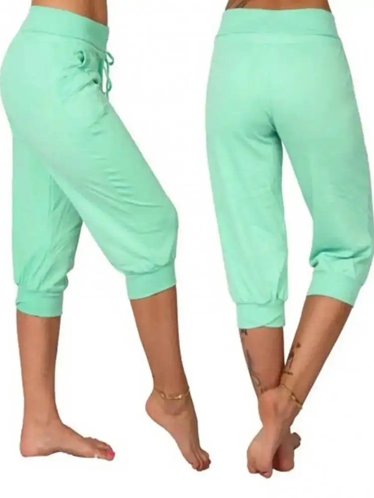 Casual mid-taille zeven-inch enkelbroek Street Sle hoge taille ort broek polyestervezel rechte pijpen slim fit zomer