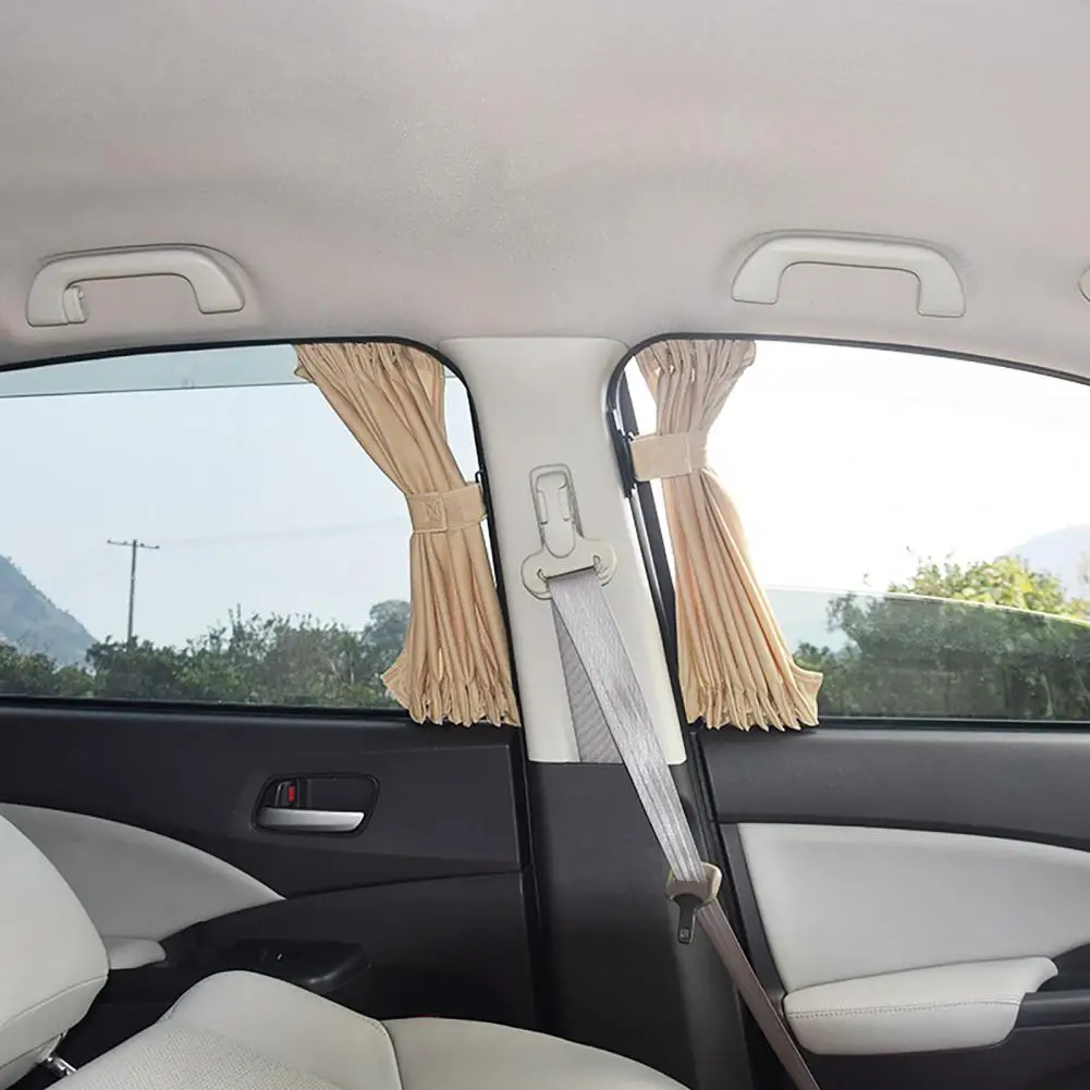 1 Set Sunshade Drape Privacy Protector Sun Wear resistant Car Sun Shade Side Window Curtain for Automobiles