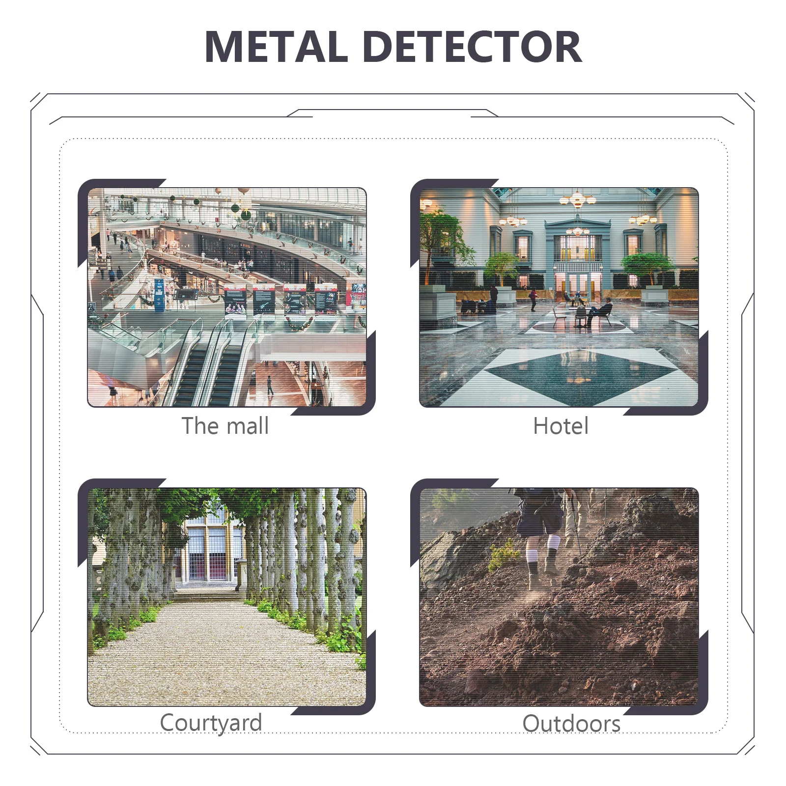 عصا معدنية احترافية محمولة لفحص المعادن، أمان عالي الحساسية للبحث عن مجوهرات العملات المعدنية #6