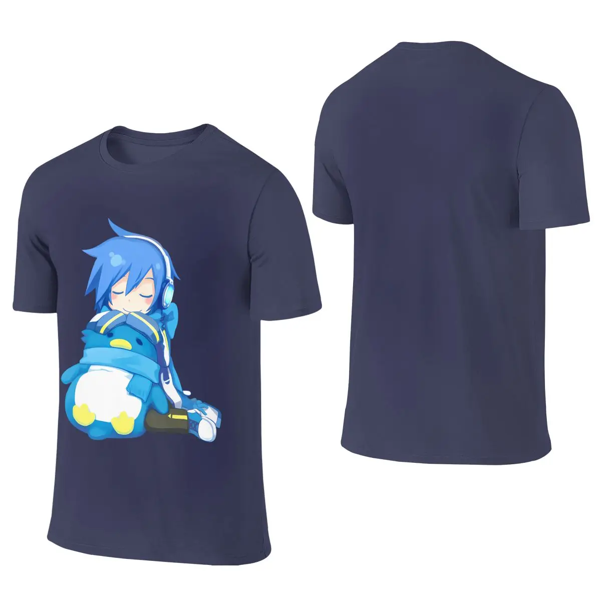 Vocaloid - Kaito Slimming Reversible T-shirt Fresh And Versatile   Men's T-shirts