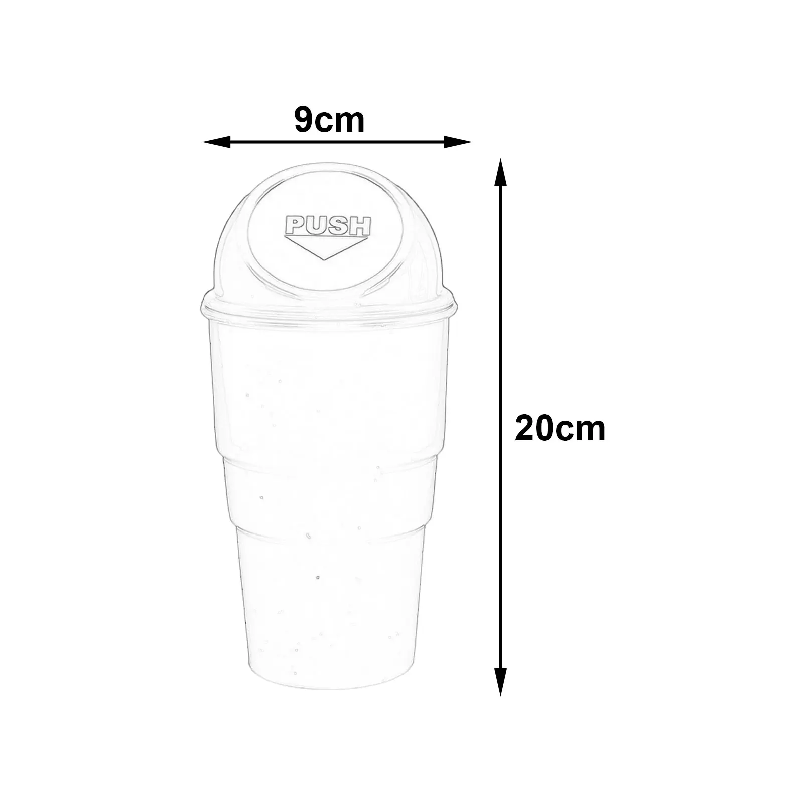 Portabicchieri per auto pattumiera con coperchio bidone della spazzatura per auto accessori interni automobilistici pattumiera spazzatura per camion