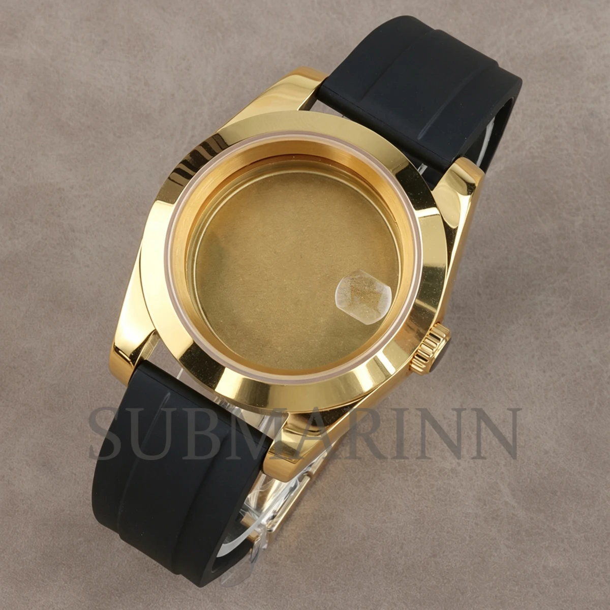 pvd-gold-nh35-case-36mm-39mm-for-datejust-seiko-nh35-nh36-movement-285mm-dial-sapphire-glass-100m-waterproof-rubber-bracelet