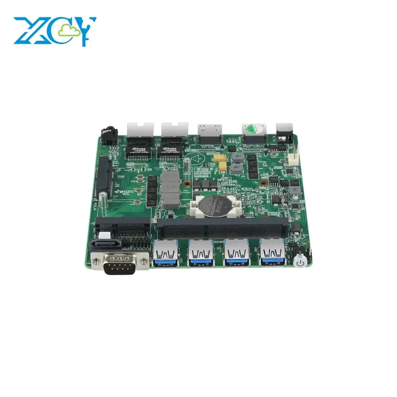for XCY Fanless Industrial Motherboard 2955U Dual NIC Dual RS232 Mini PC Main Board 6