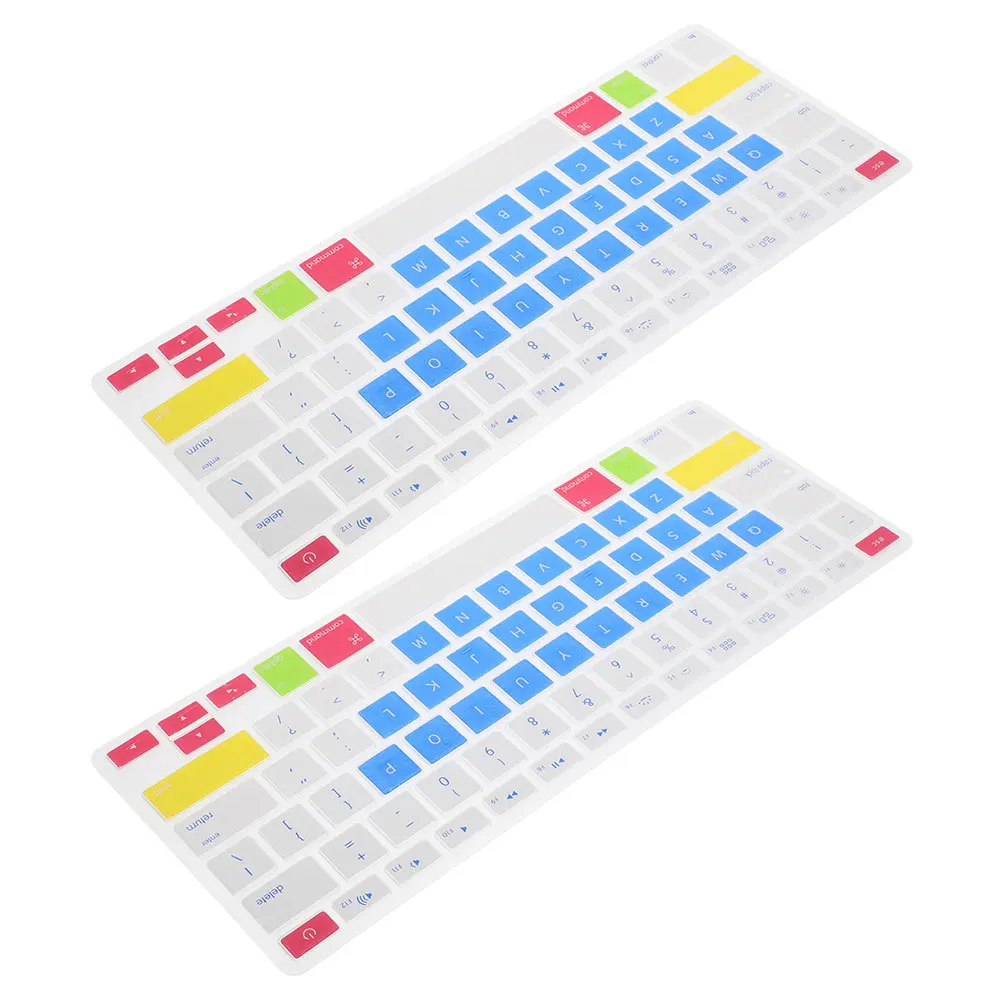 

2Pcs Silicone Keyboard Cover Compatible for Apple 13.3 Inch Laptop A2178 A1466 A1369 Protective Skin Dustproof Scratch Resistant