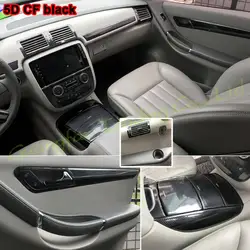 For Mercedes R Class W251 2006-2017 Car-Styling  Carbon Fiber Car Interior Center Console Color Change Molding Sticker Decals