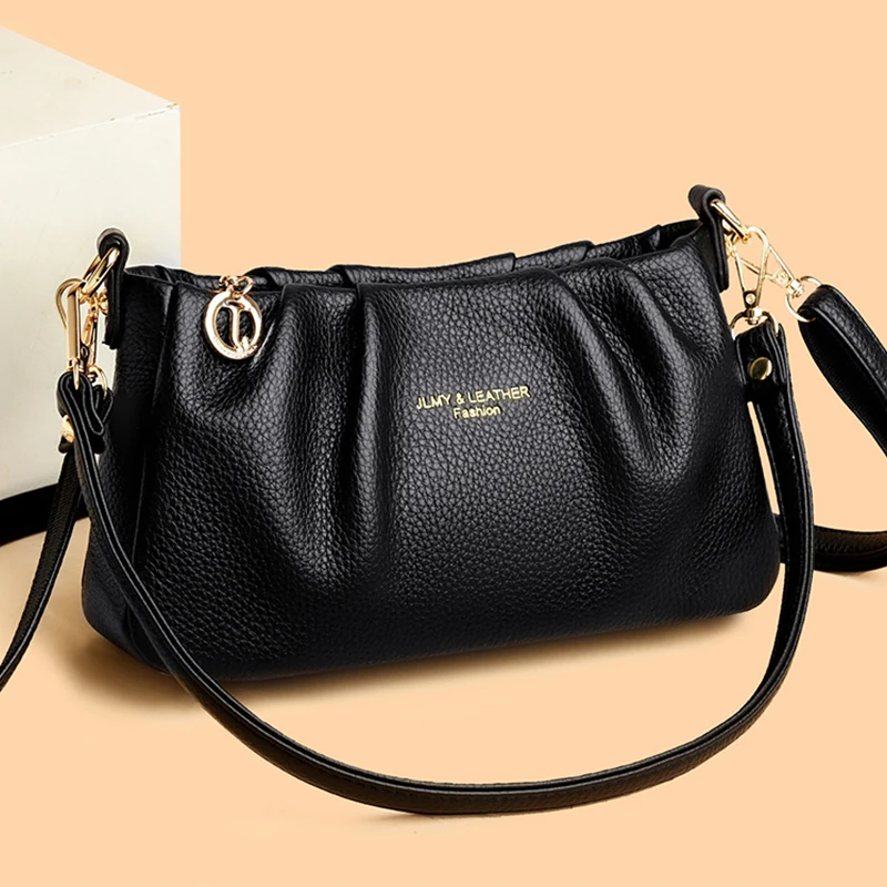 High end minimalist diaper bag with fashionable letter logo crossbody bag, casual solid color women's shopping shoulder bag
