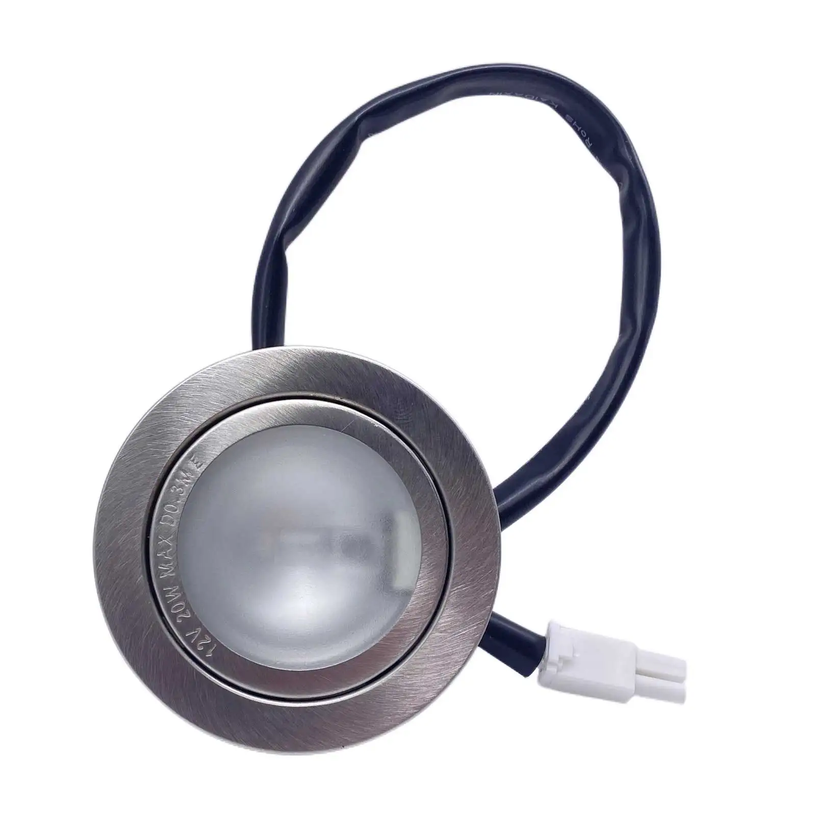 Picture 6: 2-Pack AC 12V 20W Recessed Puck Lights for 60mm/2.50in Hole Kitchen Hood Undercabinet Lamp Closet Cupboard Display Lighting Bulb