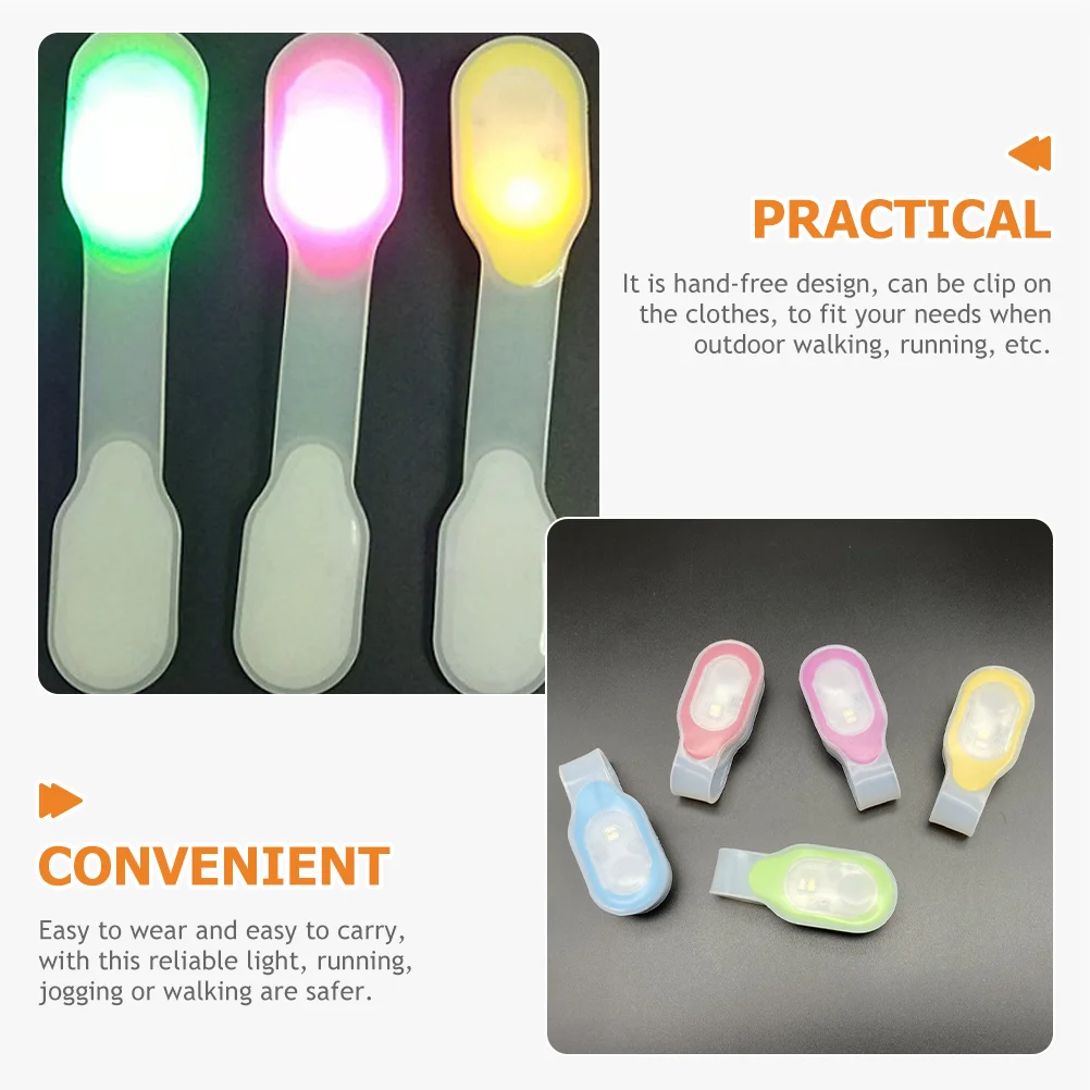 2 Pcs Hands-free Magnetic Light Flashlight Running Lights for Runners Clip Night Safely Button Dog Walking