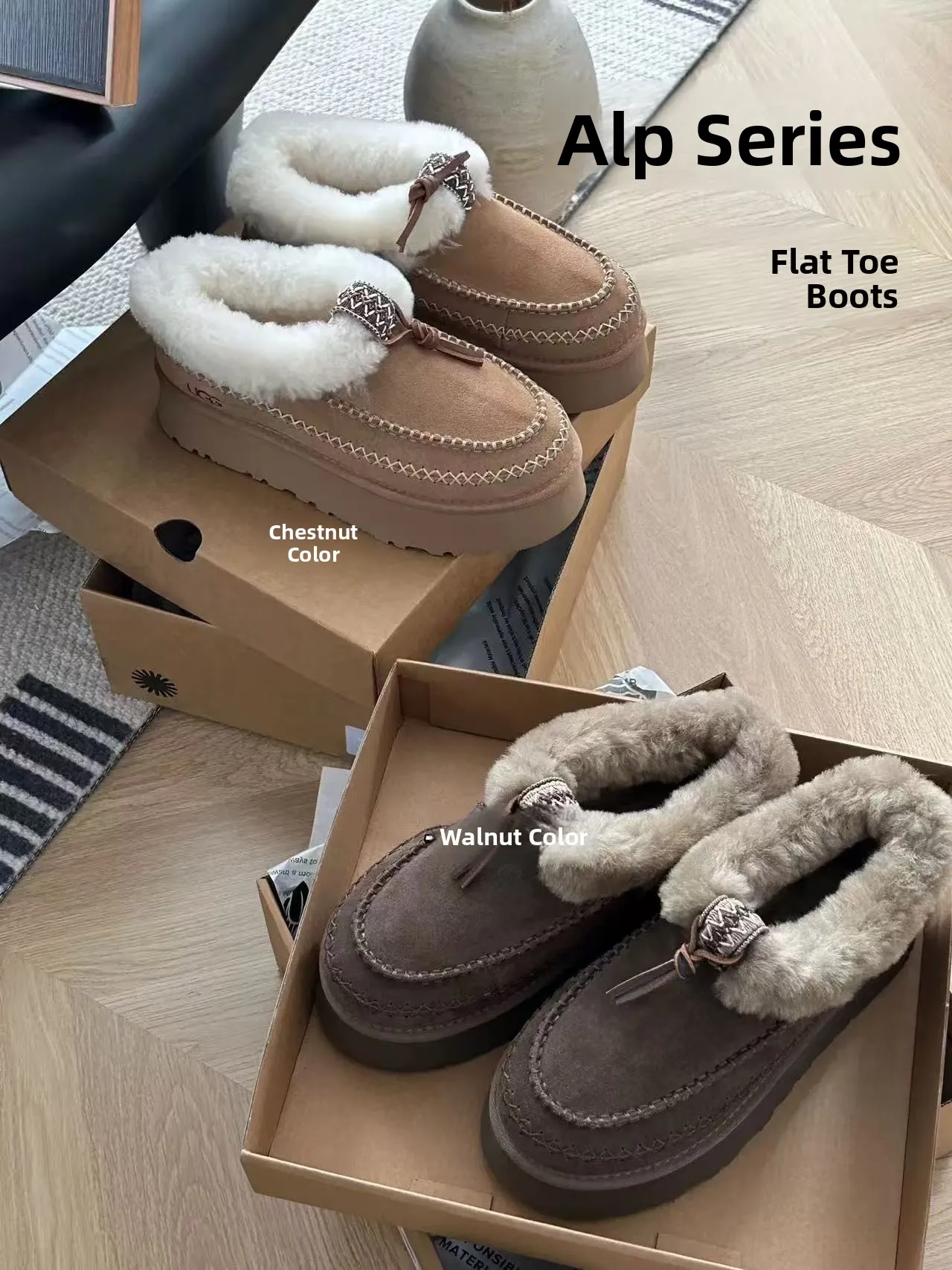 

Теплые зимние женские ботинки на флисовой подкладке, повседневные, с коротким голенищем, из замши, с круглым носком, Зима 2025