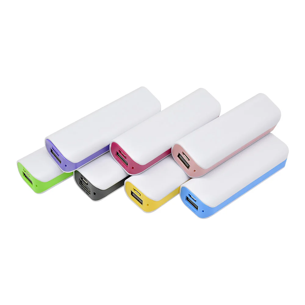 1*18650 etui na powerbanki uchwyt na baterie przenośna obudowa ładowania USB 5V 1A dla iPhone Xiaomi Huawei 18650 etui na baterie