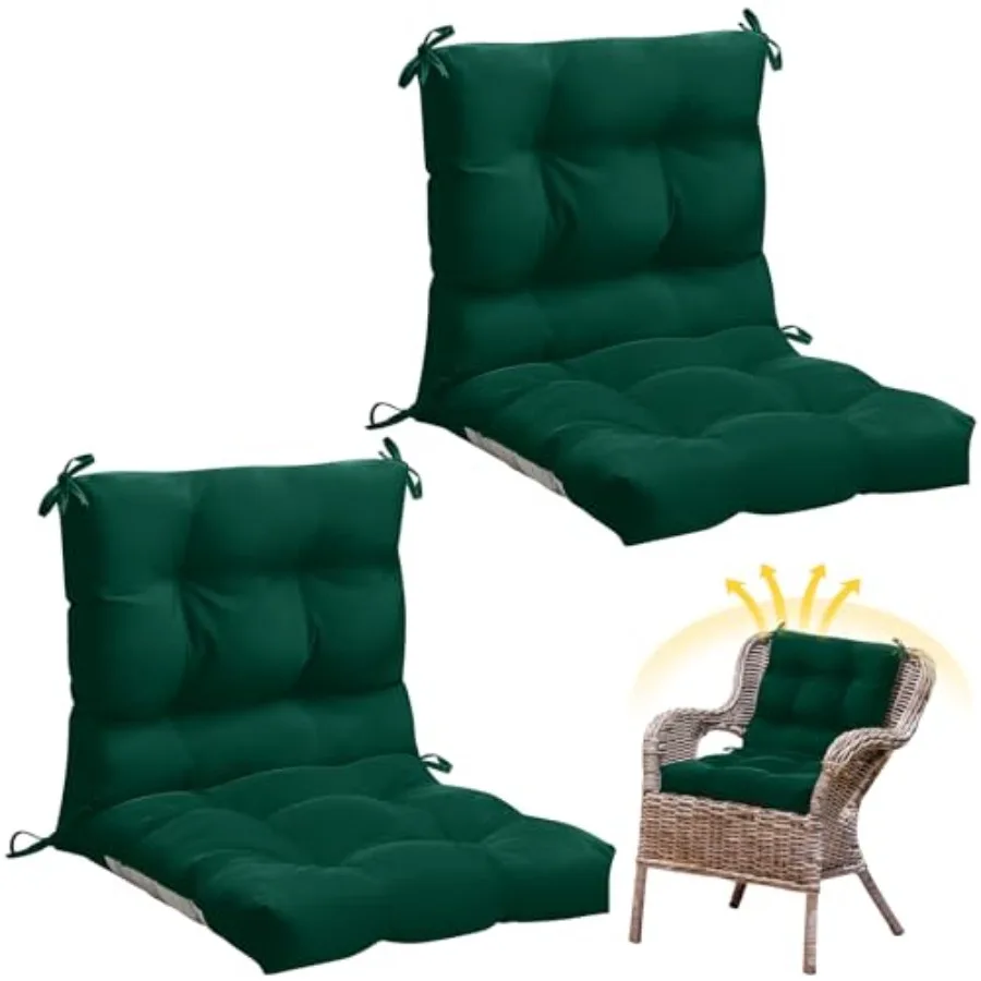 

Подушки для уличной и домашней мебели с высокой спинкой, тафтинговые, с завязками, водонепроницаемые, сменные, для уличных кресел-качалок