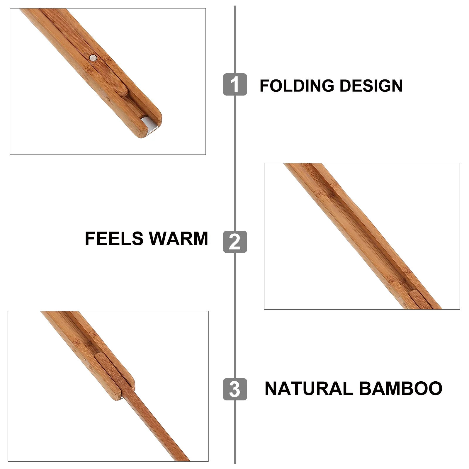 

1Pcs Back Scratcher Bamboo Folding Design for Portable Body Relaxation Massager Anti Itch Self Care Tool Handle Scratcher