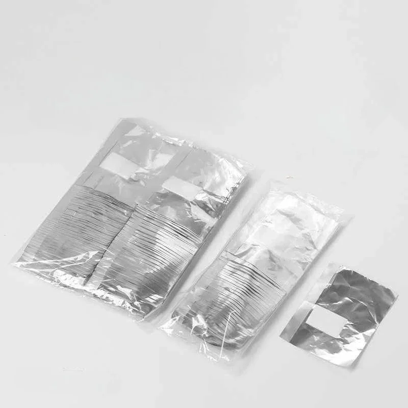 100 pezzi di rimozione smalto per unghie in foglio di alluminio con detergente per gel UV in acetone, carta avvolgente per rimozione manicure, accessori e strumenti per unghie
