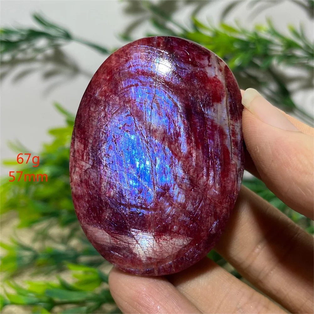 Red Moonstone Palm Natural Crystal Specimen  Quartz Reiki Beauty Minerals High Quality Healing Spiritual Home Decoration