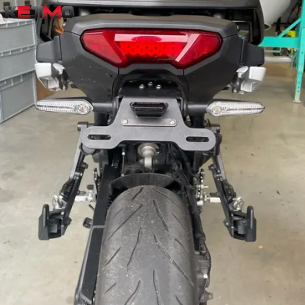2025 License Plate Holder For Yamaha MT09 Tracer 900/9/GT 7GT 700/GT FJ-09 2015 Motorcycle Tail Tidy Fender Eliminator LED Light