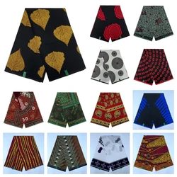 African Wax Fabric Veritable Wax Nigerian Ankara Block Prints Batik Fabric Original Real Wax Pagne 100% Cotton For Wedding Dress