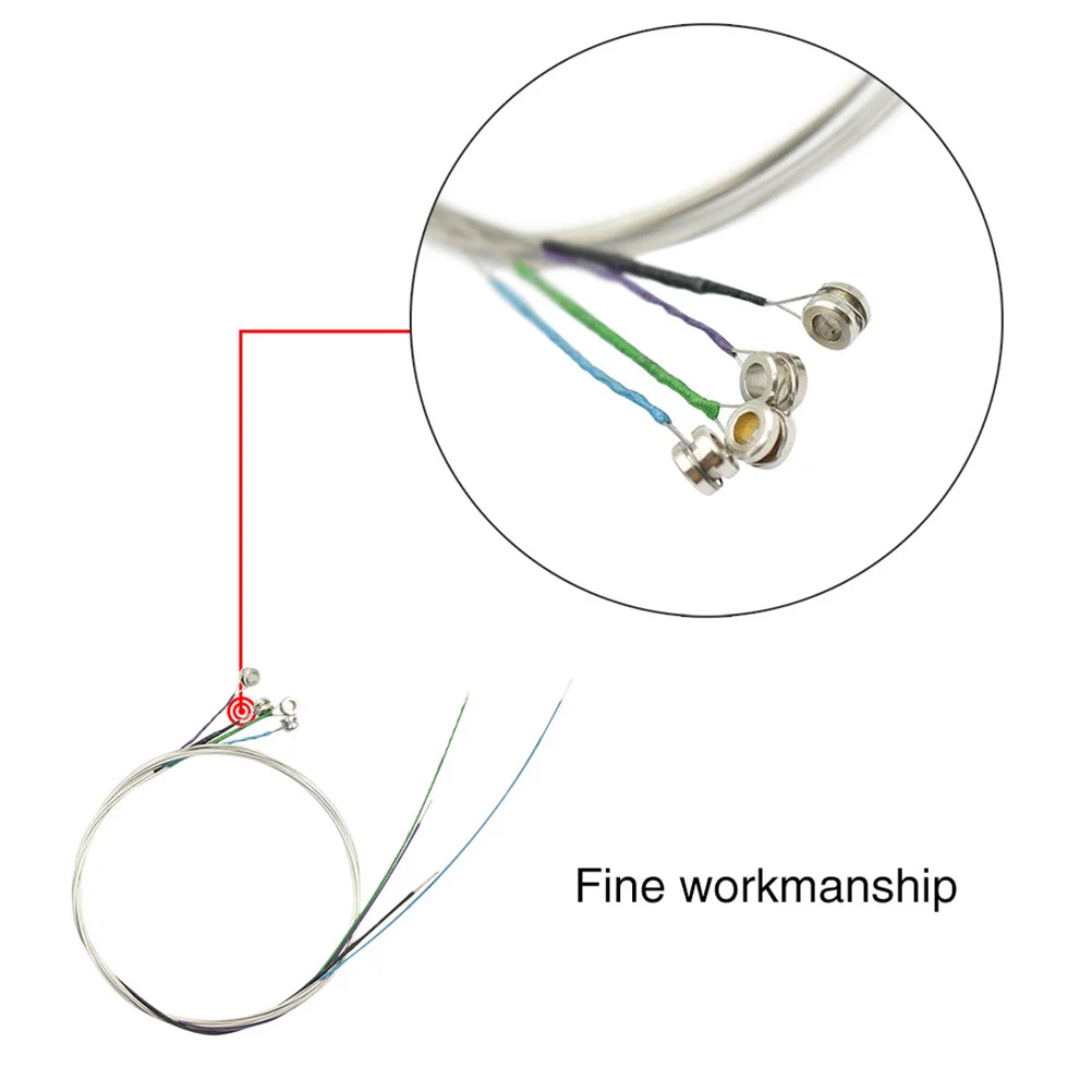 

Violin Strings Full Set Stainless Steel Wire Steel Core Nickel Plated Ball End Bright Clear Tone Fiddle Strings