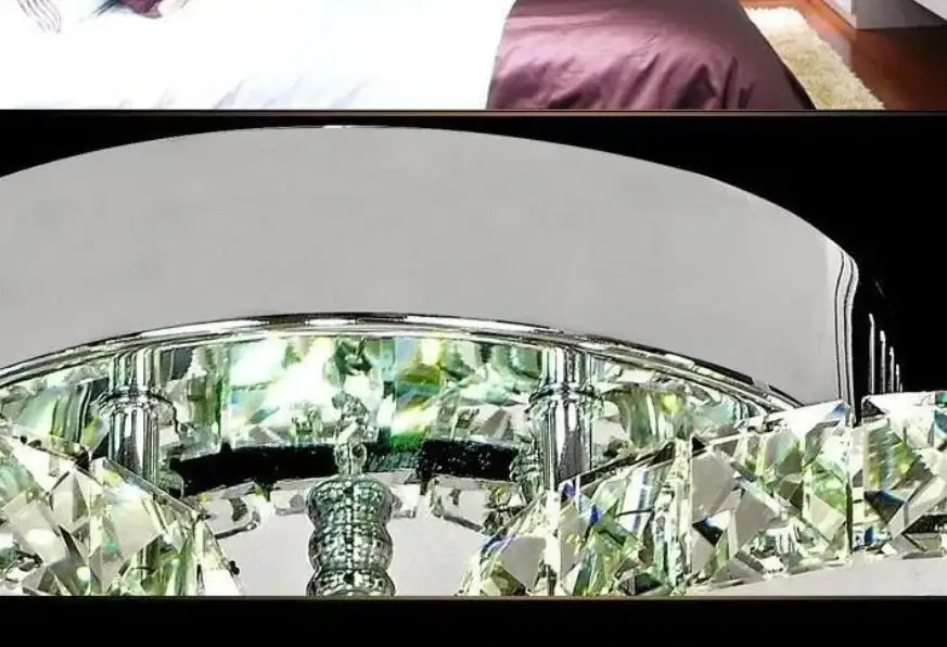 

Luxury Modern 3 ring Lustre chandelier Led Crystal Chandelier Living room lights Bedroom lights