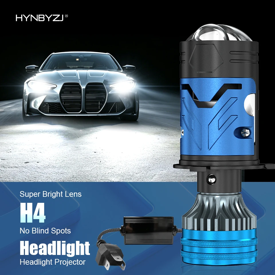 

3000W H4 LED Headlight Bulb Projector Lens CANBUS Super Bright 6000000Lm 6500K Turbo Fan Car Light 9003/HB2 for Cars/Motorcycles