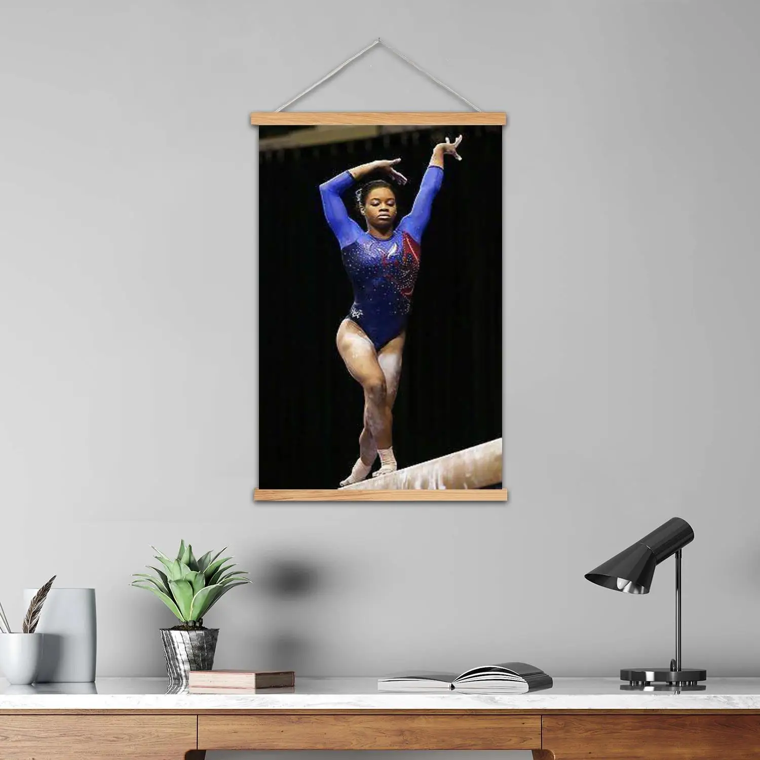 gabby douglas Framed Wall Painting Canvas Art Poster and Wall Art,  Modern Family Bedroom Decor, Posters,Decorative painting