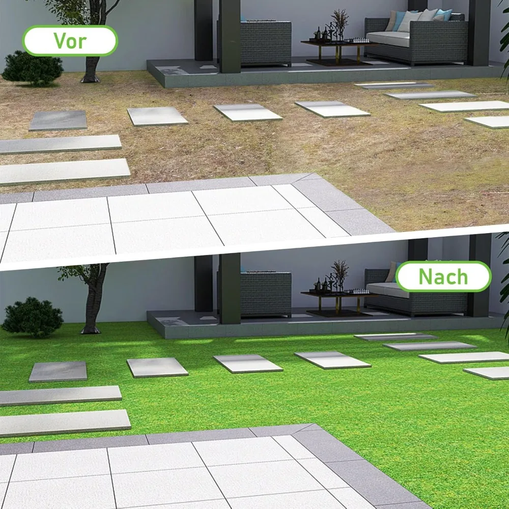 سجادة عشب صناعية، لفة سجادة عشب واقعية كبيرة 3.3 قدم × 33 قدم، بساط عشب صناعي سميك 1.18 مع استنزاف